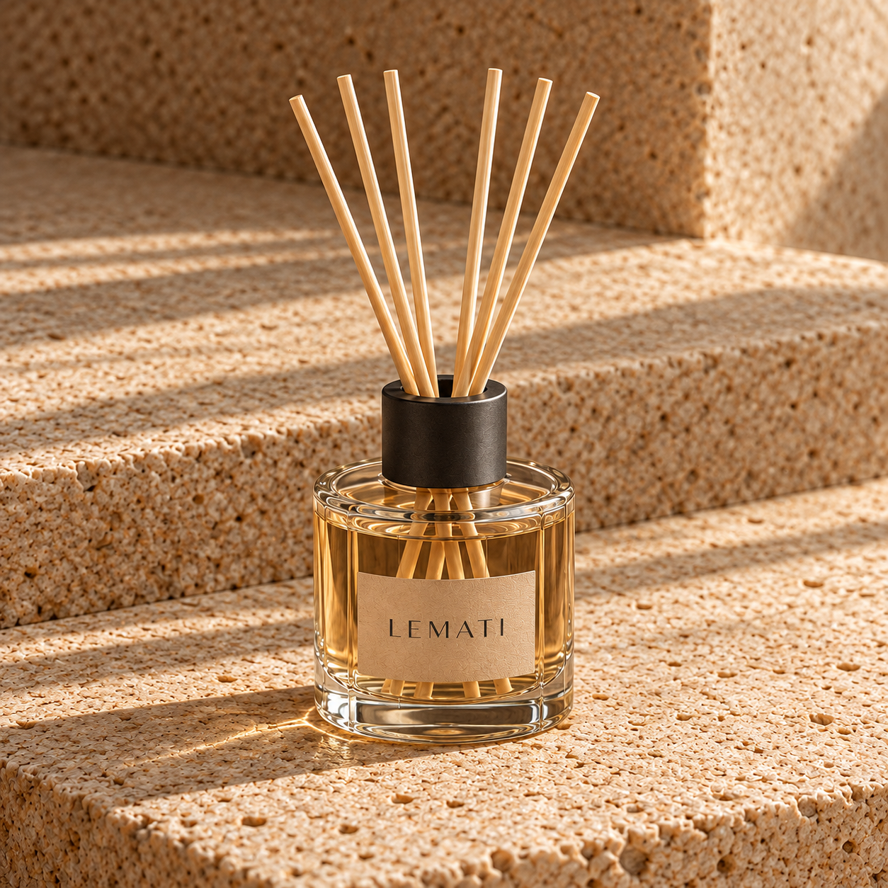 Aromatizador LEMATI com difusor de varetas.